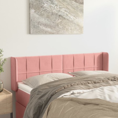 Cabecero de terciopelo rosa 147x16x78/88 cm de vidaXL, Cabeceros y pies de cama - Ref: Foro24-3118821, Precio: 76,80 €, Descu...