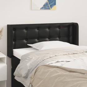 Black synthetic leather headboard 83x16x78/88 cm by vidaXL, Headboards and footboards - Ref: Foro24-3118840, Price: 43,18 €, ...