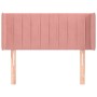 Pink velvet headboard 103x16x78/88 cm by vidaXL, Headboards and footboards - Ref: Foro24-3119053, Price: 53,70 €, Discount: %