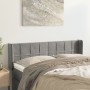 Cabecero de terciopelo gris claro 147x16x78/88 cm de vidaXL, Cabeceros y pies de cama - Ref: Foro24-3118816, Precio: 69,14 €,...