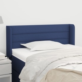 Cabecero de tela azul 103x16x78/88 cm de vidaXL, Cabeceros y pies de cama - Ref: Foro24-3118904, Precio: 50,99 €, Descuento: %