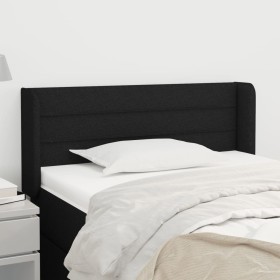 Cabecero de tela negro 103x16x78/88 cm de vidaXL, Cabeceros y pies de cama - Ref: Foro24-3118900, Precio: 44,99 €, Descuento: %