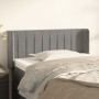 Cabecero de terciopelo gris claro 103x16x78/88 cm de vidaXL, Cabeceros y pies de cama - Ref: Foro24-3119048, Precio: 54,51 €,...