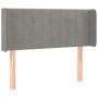 Cabecero de terciopelo gris claro 103x16x78/88 cm de vidaXL, Cabeceros y pies de cama - Ref: Foro24-3119048, Precio: 54,51 €,...