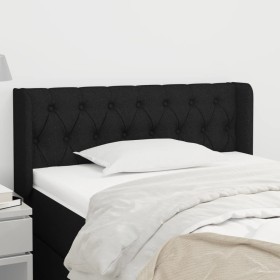 Black fabric headboard 93x16x78/88 cm by vidaXL, Headboards and footboards - Ref: Foro24-3119088, Price: 59,99 €, Discount: %