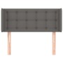 Cabecero de cuero sintético gris 93x16x78/88 cm de vidaXL, Cabeceros y pies de cama - Ref: Foro24-3118850, Precio: 52,99 €, D...