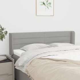 Cabecero de tela gris claro 147x16x78/88 cm de vidaXL, Cabeceros y pies de cama - Ref: Foro24-3118906, Precio: 77,44 €, Descu...