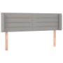 Light gray fabric headboard 147x16x78/88 cm by vidaXL, Headboards and footboards - Ref: Foro24-3118906, Price: 74,29 €, Disco...