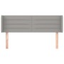 Light gray fabric headboard 147x16x78/88 cm by vidaXL, Headboards and footboards - Ref: Foro24-3118906, Price: 74,29 €, Disco...