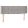 Cabecero de tela gris claro 147x16x78/88 cm de vidaXL, Cabeceros y pies de cama - Ref: Foro24-3118766, Precio: 81,51 €, Descu...