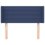 Cabecero de tela azul 93x16x78/88 cm de vidaXL, Cabeceros y pies de cama - Ref: Foro24-3118896, Precio: 48,81 €, Descuento: %