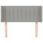 Cabecero de tela gris claro 103x16x78/88 cm de vidaXL, Cabeceros y pies de cama - Ref: Foro24-3118996, Precio: 60,62 €, Descu...