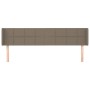 Cabecero de tela gris taupe 183x16x78/88 cm de vidaXL, Cabeceros y pies de cama - Ref: Foro24-3118786, Precio: 87,45 €, Descu...