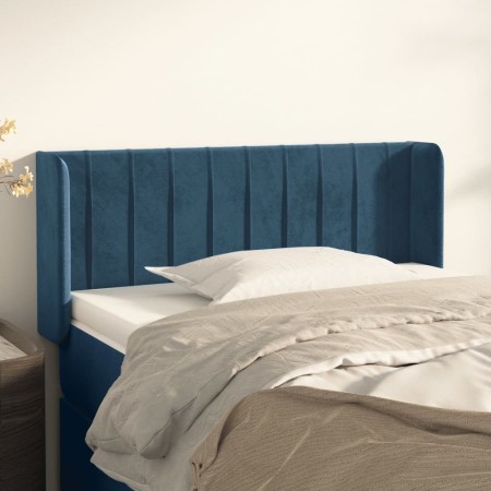 Cabecero de terciopelo azul oscuro 83x16x78/88 cm de vidaXL, Cabeceros y pies de cama - Ref: Foro24-3119040, Precio: 43,83 €,...