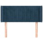 Cabecero de terciopelo azul oscuro 83x16x78/88 cm de vidaXL, Cabeceros y pies de cama - Ref: Foro24-3119040, Precio: 43,83 €,...