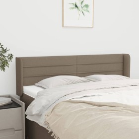 Taupe gray fabric headboard 147x16x78/88 cm by vidaXL, Headboards and footboards - Ref: Foro24-3118910, Price: 69,72 €, Disco...