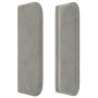 Cabecero de terciopelo gris claro 93x16x78/88 cm de vidaXL, Cabeceros y pies de cama - Ref: Foro24-3119140, Precio: 71,56 €, ...