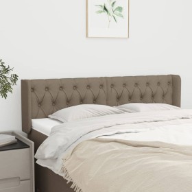 Taupe gray fabric headboard 163x16x78/88 cm by vidaXL, Headboards and footboards - Ref: Foro24-3119114, Price: 88,99 €, Disco...