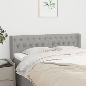 Cabecero de tela gris claro 163x16x78/88 cm de vidaXL, Cabeceros y pies de cama - Ref: Foro24-3119110, Precio: 93,28 €, Descu...