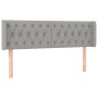 Cabecero de tela gris claro 163x16x78/88 cm de vidaXL, Cabeceros y pies de cama - Ref: Foro24-3119110, Precio: 93,12 €, Descu...