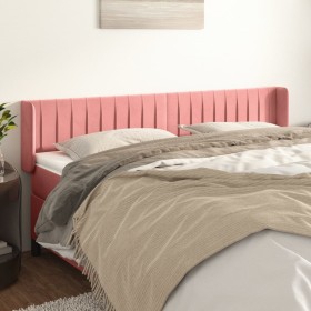 Cabecero de terciopelo rosa 163x16x78/88 cm de vidaXL, Cabeceros y pies de cama - Ref: Foro24-3119065, Precio: 68,99 €, Descu...