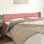 Cabecero de terciopelo rosa 203x16x78/88 cm de vidaXL, Cabeceros y pies de cama - Ref: Foro24-3119175, Precio: 95,48 €, Descu...