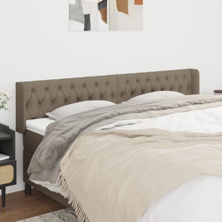 Cabecero de tela gris taupe 203x16x78/88 cm de vidaXL, Cabeceros y pies de cama - Ref: Foro24-3119130, Precio: 96,76 €, Descu...