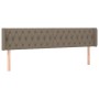 Cabecero de tela gris taupe 203x16x78/88 cm de vidaXL, Cabeceros y pies de cama - Ref: Foro24-3119130, Precio: 96,76 €, Descu...