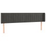 Dark gray velvet headboard 163x16x78/88 cm by vidaXL, Headboards and footboards - Ref: Foro24-3119061, Price: 71,09 €, Discou...