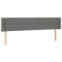 Dark gray fabric headboard 203x16x78/88 cm by vidaXL, Headboards and footboards - Ref: Foro24-3119127, Price: 92,99 €, Discou...