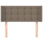 Taupe gray fabric headboard 103x16x78/88 cm by vidaXL, Headboards and footboards - Ref: Foro24-3119196, Price: 52,93 €, Disco...