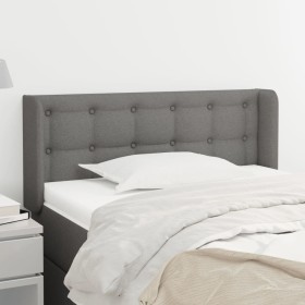 Dark gray fabric headboard 93x16x78/88 cm by vidaXL, Headboards and footboards - Ref: Foro24-3119185, Price: 61,99 €, Discoun...