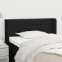 Black fabric headboard 93x16x78/88 cm by vidaXL, Headboards and footboards - Ref: Foro24-3118892, Price: 49,73 €, Discount: %