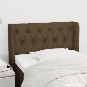 Dark brown fabric headboard 83x16x78/88 cm by vidaXL, Headboards and footboards - Ref: Foro24-3119081, Price: 59,99 €, Discou...