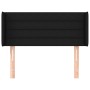 Black fabric headboard 93x16x78/88 cm by vidaXL, Headboards and footboards - Ref: Foro24-3118892, Price: 49,73 €, Discount: %