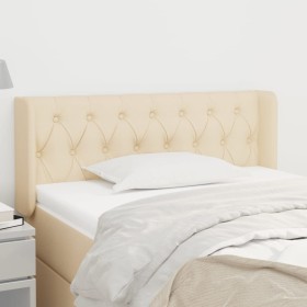 Cream fabric headboard 93x16x78/88 cm by vidaXL, Headboards and footboards - Ref: Foro24-3119091, Price: 58,99 €, Discount: %