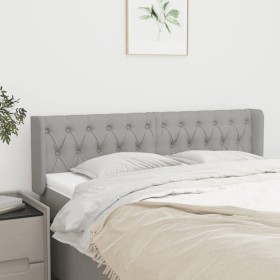 Cabecero de tela gris claro 147x16x78/88 cm de vidaXL, Cabeceros y pies de cama - Ref: Foro24-3119102, Precio: 95,64 €, Descu...