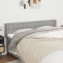 Cabecero de tela gris claro 183x16x78/88 cm de vidaXL, Cabeceros y pies de cama - Ref: Foro24-3119216, Precio: 70,59 €, Descu...