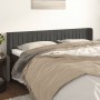 Cabecero de terciopelo gris oscuro 183x16x78/88 cm de vidaXL, Cabeceros y pies de cama - Ref: Foro24-3119067, Precio: 74,35 €...