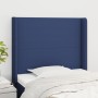 Headboard with blue fabric ears 103x16x118/128 cm by vidaXL, Headboards and footboards - Ref: Foro24-3119296, Price: 76,18 €,...