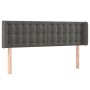 Dark gray velvet headboard 147x16x78/88 cm by vidaXL, Headboards and footboards - Ref: Foro24-3119251, Price: 72,76 €, Discou...