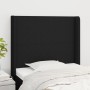 Headboard with black fabric ears 83x16x118/128 cm by vidaXL, Headboards and footboards - Ref: Foro24-3119276, Price: 70,99 €,...