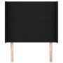 Headboard with black fabric ears 83x16x118/128 cm by vidaXL, Headboards and footboards - Ref: Foro24-3119276, Price: 70,99 €,...