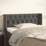 Cabecero de terciopelo gris oscuro 93x16x78/88 cm de vidaXL, Cabeceros y pies de cama - Ref: Foro24-3119141, Precio: 79,62 €,...