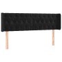 Black velvet headboard 147x16x78/88 cm by vidaXL, Headboards and footboards - Ref: Foro24-3119154, Price: 92,14 €, Discount: %