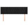 Black velvet headboard 147x16x78/88 cm by vidaXL, Headboards and footboards - Ref: Foro24-3119154, Price: 92,14 €, Discount: %