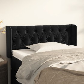 Black velvet headboard 93x16x78/88 cm by vidaXL, Headboards and footboards - Ref: Foro24-3119142, Price: 61,88 €, Discount: %