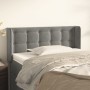 Light gray velvet headboard 83x16x78/88 cm by vidaXL, Headboards and footboards - Ref: Foro24-3119232, Price: 52,89 €, Discou...