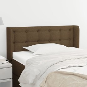 Dark brown fabric headboard 83x16x78/88 cm by vidaXL, Headboards and footboards - Ref: Foro24-3119179, Price: 45,99 €, Discou...