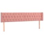 Pink velvet headboard 183x16x78/88 cm by vidaXL, Headboards and footboards - Ref: Foro24-3119169, Price: 92,99 €, Discount: %